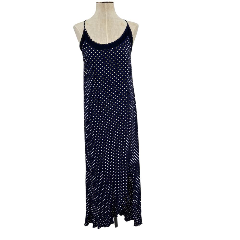 Baum und Pferdgarten Slip Maxi Dress Side Slit Geometric Print Blue Size 34 US 2